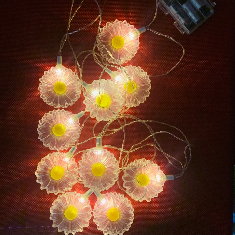 2x SunnyLIFE Daisy String Lights, White